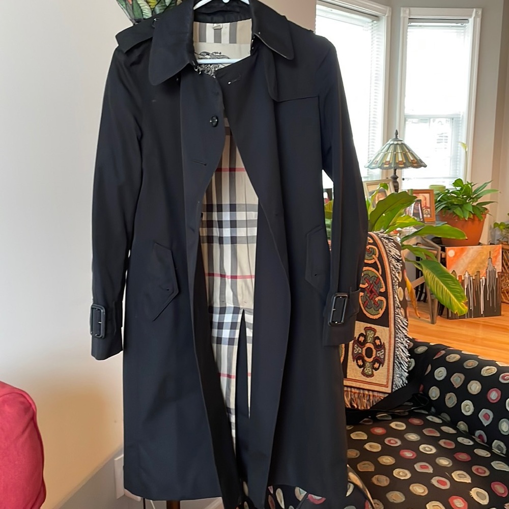 Burberry Black Manston Coat